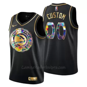 Camiseta de Baloncesto Atlanta Hawks Diamond Edition Swingman Negro Camiseta de Baloncesto Atlanta Hawks Diamond Edition Swingman Negro