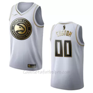 Camiseta de Baloncesto Atlanta Hawks Golden Edition Swingman Blanco Camiseta de Baloncesto Atlanta Hawks Golden Edition Swingman Blanco