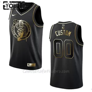 Camiseta de Baloncesto Boston Celtics Golden Edition Swingman Niños Negro Camiseta de Baloncesto Boston Celtics Golden Edition Swingman Niños Negro
