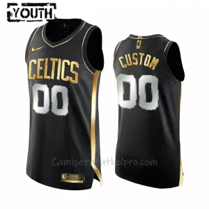 Camiseta de Baloncesto Boston Celtics Golden Edition Swingman Niños Negro Camiseta de Baloncesto Boston Celtics Golden Edition Swingman Niños Negro