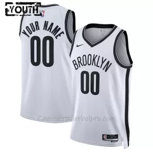 Camiseta de Baloncesto Brooklyn Nets Association Edition Swingman 2023/24 Niños Blanco Camiseta de Baloncesto Brooklyn Nets Association Edition Swingman 2023/24 Niños Blanco