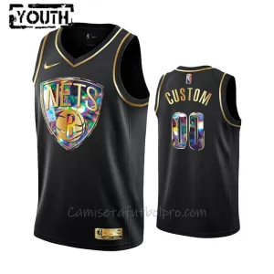 Camiseta de Baloncesto Brooklyn Nets Diamond Edition Swingman Niños Negro Camiseta de Baloncesto Brooklyn Nets Diamond Edition Swingman Niños Negro
