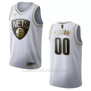 Camiseta de Baloncesto Brooklyn Nets Golden Edition Swingman Blanco Camiseta de Baloncesto Brooklyn Nets Golden Edition Swingman Blanco