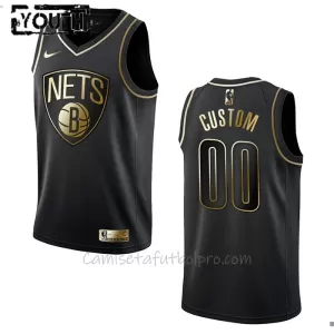 Camiseta de Baloncesto Brooklyn Nets Golden Edition Swingman Niños Negro Camiseta de Baloncesto Brooklyn Nets Golden Edition Swingman Niños Negro