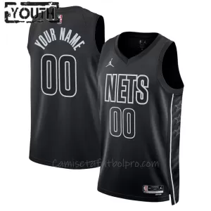 Camiseta de Baloncesto Brooklyn Nets Statement Edition Swingman 2023/24 Niños Negro Camiseta de Baloncesto Brooklyn Nets Statement Edition Swingman 2023/24 Niños Negro