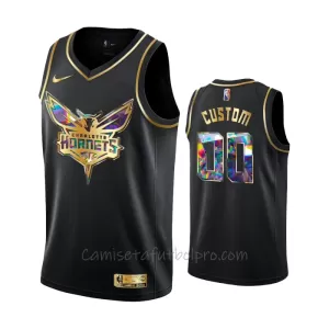 Camiseta de Baloncesto Charlotte Hornets Diamond Edition Swingman Negro Camiseta de Baloncesto Charlotte Hornets Diamond Edition Swingman Negro