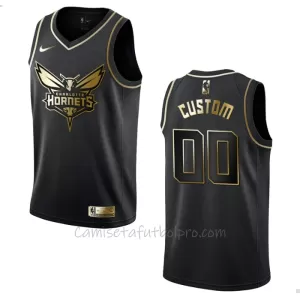 Camiseta de Baloncesto Charlotte Hornets Golden Edition Swingman Negro Camiseta de Baloncesto Charlotte Hornets Golden Edition Swingman Negro