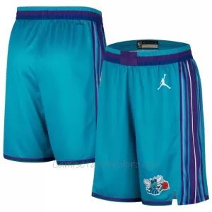 Shorts de Baloncesto Charlotte Hornets Classic Edition Swingman Teal Shorts de Baloncesto Charlotte Hornets Classic Edition Swingman Teal