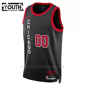 Camiseta de Baloncesto Chicago Bulls City Edition Swingman 2023/24 Niños Negro