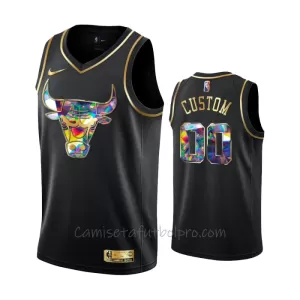 Camiseta de Baloncesto Chicago Bulls Diamond Edition Swingman Negro Camiseta de Baloncesto Chicago Bulls Diamond Edition Swingman Negro