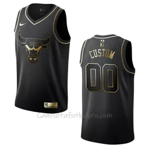 Camiseta de Baloncesto Chicago Bulls Golden Edition Swingman Negro Camiseta de Baloncesto Chicago Bulls Golden Edition Swingman Negro