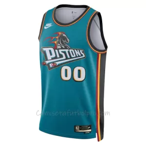 Camiseta de Baloncesto Detroit Pistons Classic Edition Swingman Teal
