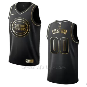 Camiseta de Baloncesto Detroit Pistons Golden Edition Swingman 2023/24 Negro Camiseta de Baloncesto Detroit Pistons Golden Edition Swingman 2023/24 Negro