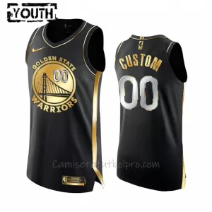 Camiseta de Baloncesto Golden State Warriors Golden Edition Swingman Niños Negro Camiseta de Baloncesto Golden State Warriors Golden Edition Swingman Niños Negro
