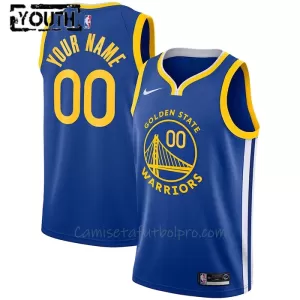 Camiseta de Baloncesto Golden State Warriors Icon Edition Swingman 2023/24 Niños Azul Camiseta de Baloncesto Golden State Warriors Icon Edition Swingman 2023/24 Niños Azul