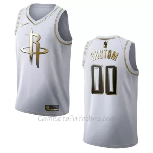 Camiseta de Baloncesto Houston Rockets Golden Edition Swingman Blanco Camiseta de Baloncesto Houston Rockets Golden Edition Swingman Blanco