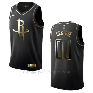 Camiseta de Baloncesto Houston Rockets Golden Edition Swingman Negro Camiseta de Baloncesto Houston Rockets Golden Edition Swingman Negro