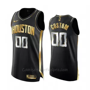 Camiseta de Baloncesto Houston Rockets Golden Edition Swingman Negro Camiseta de Baloncesto Houston Rockets Golden Edition Swingman Negro