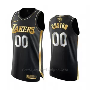 Camiseta de Baloncesto Los Angeles Lakers Golden Edition Swingman Negro Camiseta de Baloncesto Los Angeles Lakers Golden Edition Swingman Negro