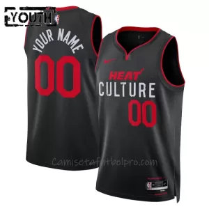 Camiseta de Baloncesto Miami Heat City Edition Swingman 2023/24 Niños Camiseta de Baloncesto Miami Heat City Edition Swingman 2023/24 Niños