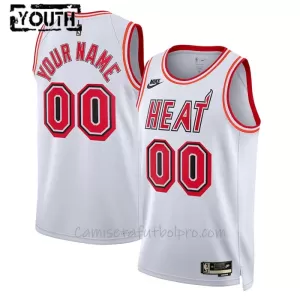 Camiseta de Baloncesto Miami Heat Classic Edition Swingman Niños Blanco Camiseta de Baloncesto Miami Heat Classic Edition Swingman Niños Blanco
