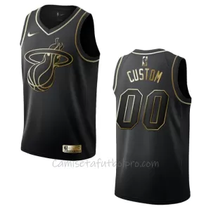 Camiseta de Baloncesto Miami Heat Golden Edition Swingman Negro Camiseta de Baloncesto Miami Heat Golden Edition Swingman Negro