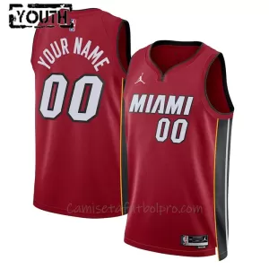 Camiseta de Baloncesto Miami Heat Statement Edition Swingman 2023/24 Niños Rojo Camiseta de Baloncesto Miami Heat Statement Edition Swingman 2023/24 Niños Rojo