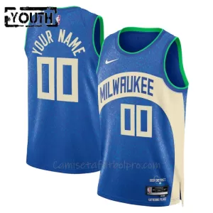 Camiseta de Baloncesto Milwaukee Bucks City Edition Swingman 2023/24 Niños Camiseta de Baloncesto Milwaukee Bucks City Edition Swingman 2023/24 Niños