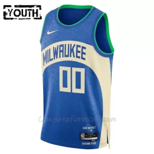 Camiseta de Baloncesto Milwaukee Bucks City Edition Swingman 2023/24 Niños
