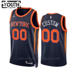 Camiseta de Baloncesto New York Knicks Statement Edition Swingman 2023/24 Niños Navy Camiseta de Baloncesto New York Knicks Statement Edition Swingman 2023/24 Niños Navy