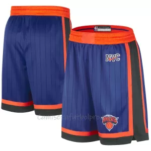 Shorts de Baloncesto New York Knicks City Edition Swingman Azul Shorts de Baloncesto New York Knicks City Edition Swingman Azul