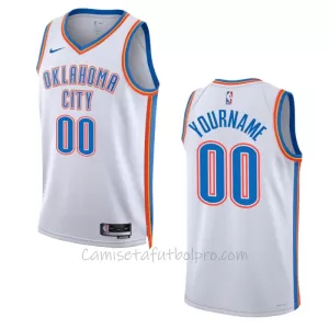 Camiseta de Baloncesto Oklahoma City Thunder Association Edition Swingman 2023/24 Blanco Camiseta de Baloncesto Oklahoma City Thunder Association Edition Swingman 2023/24 Blanco