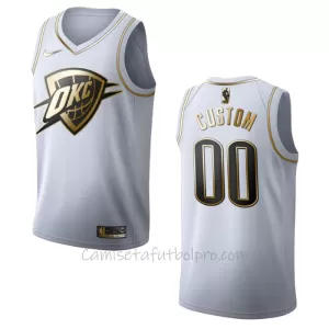 Camiseta de Baloncesto Oklahoma City Thunder Golden Edition Swingman Blanco Camiseta de Baloncesto Oklahoma City Thunder Golden Edition Swingman Blanco