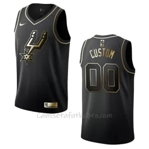 Camiseta de Baloncesto San Antonio Spurs Golden Edition Swingman Negro Camiseta de Baloncesto San Antonio Spurs Golden Edition Swingman Negro