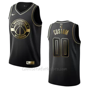 Camiseta de Baloncesto Washington Wizards Golden Edition Swingman Negro Camiseta de Baloncesto Washington Wizards Golden Edition Swingman Negro