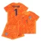 Camiseta Portero Inglaterra Pickford 1 Niños Eurocopa 2024 Naranja