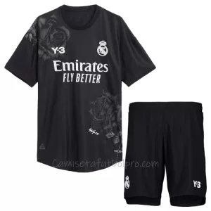 Camiseta Portero Real Madrid Niños 4ª Equipación 23/24 Negro Camiseta Portero Real Madrid Niños 4ª Equipación 23/24 Negro