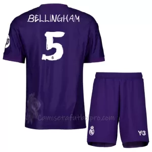 Camiseta Real Madrid Jude Bellingham 5 Niños 4ª Equipación 23/24 Camiseta Real Madrid Jude Bellingham 5 Niños 4ª Equipación 23/24
