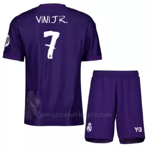 Camiseta Real Madrid Vinicius Junior 7 Niños 4ª Equipación 23/24 Camiseta Real Madrid Vinicius Junior 7 Niños 4ª Equipación 23/24