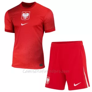 Camiseta Polonia Niños 2ª Equipación Eurocopa 2024