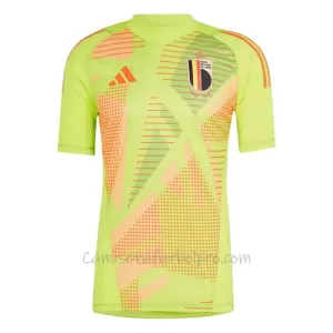 Camiseta Portero Bélgica Hombre Eurocopa 2024 Amarillo