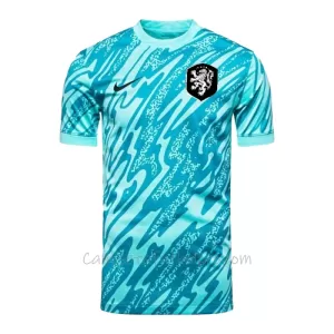 Camiseta Portero Países Bajos Hombre Eurocopa 2024 Azul