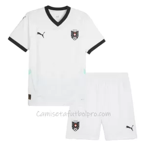 Camiseta Austria Niños 2ª Equipación Eurocopa 2024