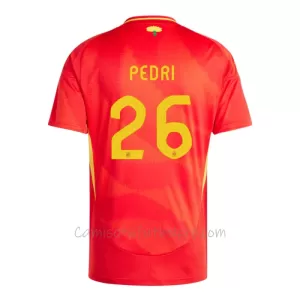 Camiseta España Pedri 26 Hombre 1ª Equipación Eurocopa 2024