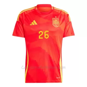 Camiseta España Pedri 26 Hombre 1ª Equipación Eurocopa 2024