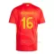 Camiseta España Rodrigo Hernández 16 Hombre 1ª Equipación Eurocopa 2024