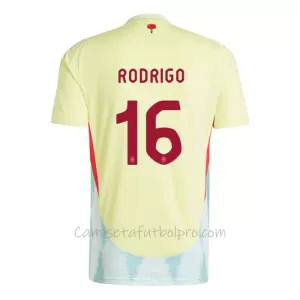 Camiseta España Rodrigo Hernández 16 Hombre 2ª Equipación Eurocopa 2024