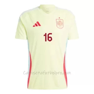 Camiseta España Rodrigo Hernández 16 Hombre 2ª Equipación Eurocopa 2024