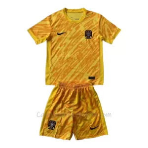 Camiseta Portero Portugal Niños Eurocopa 2024 Amarillo