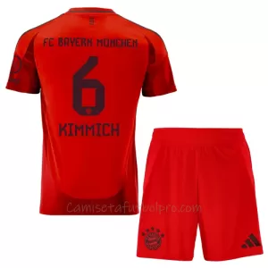 Camiseta FC Bayern Múnich Joshua Kimmich 6 Niños 1ª Equipación 24/25 Camiseta FC Bayern Múnich Joshua Kimmich 6 Niños 1ª Equipación 24/25